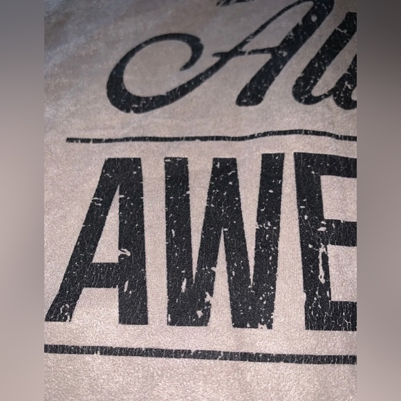 Moonchild Women’s Suede Sz M Blouse “Never perfect but always awesome” PreOwned - Picture 3 of 10